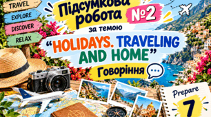 Підсумкова робота №2 за темою “HOLIDAYS. TRAVELING AND HOME”. Говоріння