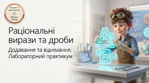 Узагальнення і систематизація знань:  Раціональні вирази. Раціональні дроби. Додавання та віднімання раціональних дробів з однаковими та різними знаменниками
