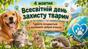 Виховна година до Дня захисту тварин - 4 жовтня