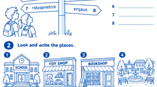 🏙️ Around Town — Places in Town & Prepositions QuickMinds 4 Unit 2