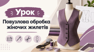 Повузлова обробка жіночих жилетів