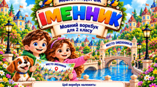 Мовний воркбук «Іменник» для 2 класу — це 8-сторінкова книжечка для послідовного опрацювання й закріплення теми.