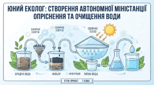 СТЕМ-ПРОЄКТ. Тема: «Юний еколог: створення автономної міністанції опріснення та очищення води»