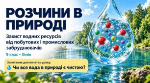 Розчини в природі. Захист водних ресурсів від побутових і промислових забруднювачів - презентація з хімії 9 клас НУШ