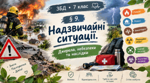 § 9. Надзвичайні ситуації. Джерела, небезпеки та наслідки