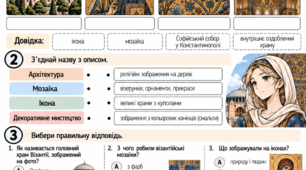 «Мистецтво Візантії» — модифікований навчальний матеріал з мистецтва для учнів з ООП (8 клас, НУШ)
