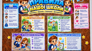 Оформлення стенду "Правила нашої школи"