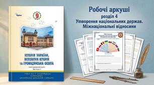 Робочі аркуші IV розділ + ООП аркуші за підручником інтегрованого курсу «Історія України, всесвітня історія та громадянська освіта» 2026