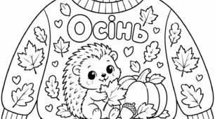 Розмальовки осінніх светриків