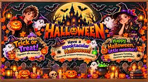 🎃 Оформлення дошки «Halloween» — готовий комплект для друку