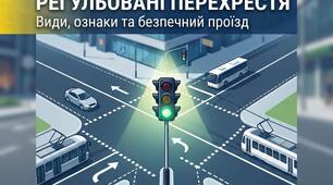 ПЛАН-КОНСПЕКТ УРОКУ З ПДР (11 КЛАС) Тема уроку: Проїзд перехресть. Види й ознаки перехресть. Регульовані перехрестя.