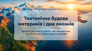 Тектонічна будова материків і дна океанів