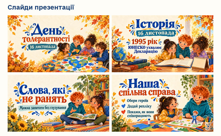1–4 класи — Слайди
