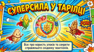 Презентація "Суперсила у тарілці: Все про користь злаків та секрети сніданку чемпіонів" (до Всесвітнього дня каші - 10 жовтня)