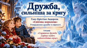 Ганс-Крістіан Андерсен. «Снігова королева».  Утвердження дружби та вірності.
