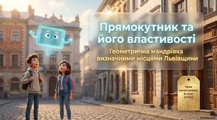 Прямокутник. Властивості прямокутника. Ознака прямокутника. Прямокутник як грань паралелепіпеда і піраміди