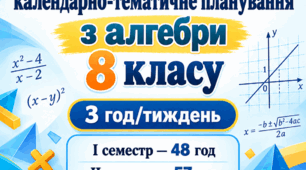 МОДИФІКОВАНА ПРОГРАМА з алгебри 8 клас