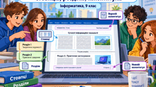 Створення в текстовому документі стовпців, розділів, колонтитулів
