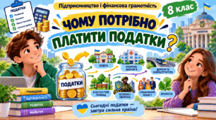 Тема 14. ЧОМУ ПОТРІБНО ПЛАТИТИ ПОДАТКИ "Підприємництво і фінансова грамотність" 8 клас