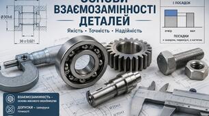 Презентація до лекції з дисципліни "Основи взаємозамінності деталей" за темою "Системи посадок та поля допусків"