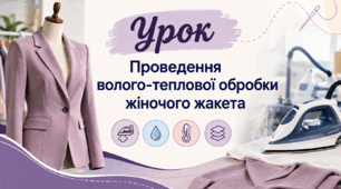Проведення волого-теплової обробки жіночого жакета
