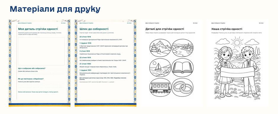 1–4 класи — Матеріали для друку