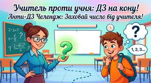 Анти-ДЗ Челендж: Заховай число від учителя!