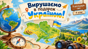 Вирушаємо в подорож Україною. Я досліджую світ 4 клас
