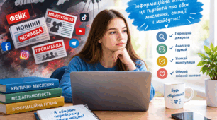 План-конспект уроку української мови для 10 класу Тема: Контрольний докладний переказ тексту публіцистичного стилю із творчим завданням (висловленням власного ставлення до проблеми інформаційної гігієни та маніпуляцій).
