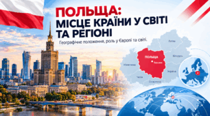 Польща. Місце країни у світі та регіоні. 10 клас,Бойко