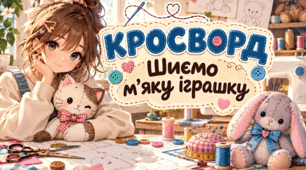 Кросворд «Шиємо м’яку іграшку»