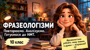 Презентація для уроку української мови з теми "НМТ.Фразеологізми"+НМТ-тренажер(50 флешкарток)