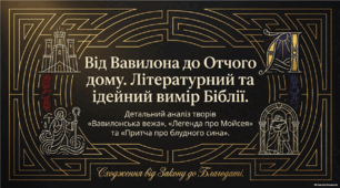 Біблія. Легенди: про Вавилонську вежу, про Мойсея. Притча про блудного сина. Біблія як Святе Письмо й художній текст.
