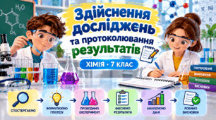 Здійснення досліджень та протоколювання результатів. ХІМІЯ    7 клас