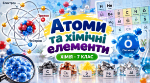 Атоми та хімічні елементи  ХІМІЯ  7 клас 