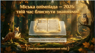 Комплект матеріалів «Підготовка до міської олімпіади з української мови та літератури — 2026» (8 клас НУШ)