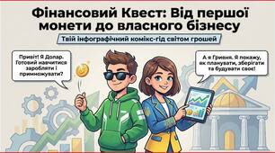 ФІНАНСОВИЙ ЗОШИТ ₴8 клас · готовий цифровий продукт Інтерактивні тести з підприємництва та фінансової грамотності