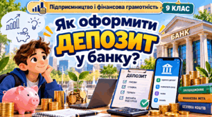 Як оформити депозит у банку  «Підприємництво і фінансова грамотність»   9 КЛАС