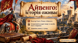 Вальтер Скотт "Айвенго". Історичний колорит твору та засоби його створення. Динаміка сюжету і гумор.