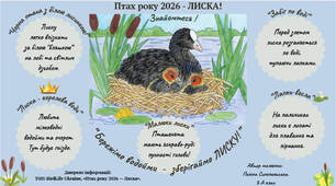 Банер "Птах року 2026 - ЛИСКА"