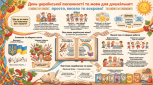 КОНСПЕКТ ТЕМАТИЧНОГО ІНТЕГРОВАНОГО ЗАНЯТТЯ «Українська мова — рідна, солов'їна, калинова»