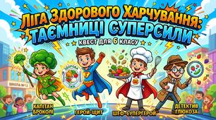 5 кроків до здорового харчування (презентація+картки)