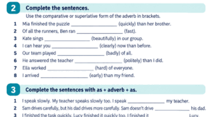 Comparative and Superlative Adverbs | Ступені порівняння прислівників | Prepare 7, Unit 5 “School”