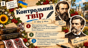 Презентація для уроку української літератури в 10 класі (стандарт) з теми «Контрольний твір за творчістю Івана Нечуя-Левицького та Панаса Мирного».