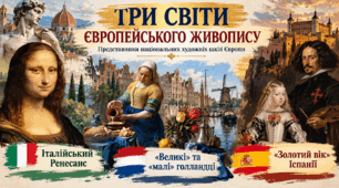 Представники національних шкіл європейського живопису: італійського Ренесансу, «великих» і «малих» голландців, «золотого віку» Іспанії.  ПРЕЗЕНТАЦІЯ+КОНСПЕКТ