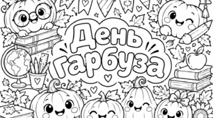 Розмальовки до Дня гарбуза