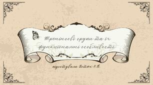 Тренінгові групи та їх функціональні особливості