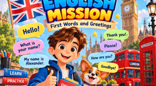 Інтерактивна дидактична гра «English Mission: First Words and Greetings» з англійської мови для 8 класу НУШ (модифікований матеріал для учнів з ООП, нульовий рівень).