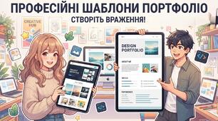 Набір шаблонів учнівських портфоліо