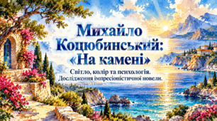 🐬🐚🪸🌊М. Коцюбинський. Новела "На камені". Світло, колір та психологія. Дослідження імпресіоністичної новели🌊🐚🩵🐚🐬